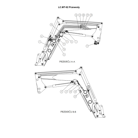 Części do Ładowacza czołowego Metal-Technik Tytan MT-02
